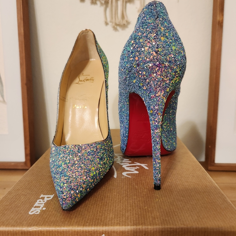So Kate 120 glitter dragonfly pumps heels